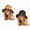 2pack-Black/Khaki2, variant on Women Summer Straw Sun Hat, Floppy Crochet Beach Hat, UV Protection Foldable Bucket Hat, Packable Travel Hat