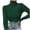 Dark Green, variant on Tops for Women Trendy Turtleneck Bottom Sweater Pullover Knit T Shirt Blouse,Blue,L
