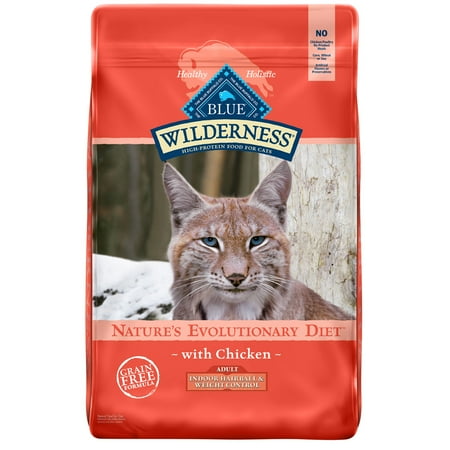 UPC: 0840243103713 | Blue Buffalo Wilderness High Protein Indoor Hairball & Weight Control Chicken Dry Cat Food for Adult Cats  Grain-Free  11 lb. Bag