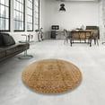 thumbnail image 4 of Ahgly Company Machine Washable Indoor Rectangle Industrial Modern Brown Sand Brown Area Rugs, 7' x 10', 4 of 7
