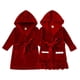 thumbnail image 2 of Vestido de noche rojo de Navidad, pijamas, ropa para niños, ropa de dormir de terciopelo cálida de invierno para bebés, niñas y niños, trajes de manga larga para niños, 2 of 4
