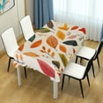 thumbnail image 4 of Yayeee Tablecloths 60" x 60" Rectangle Wrinkle Resistant Party Table Cover, Colorful Leaves, 4 of 8