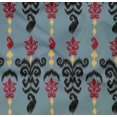 thumbnail image 4 of oneOone Organic Cotton Poplin Twill Fabric Stripe & Paisley Ikat Print Fabric By Yard 42 Inch Wide, 4 of 4