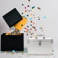 thumbnail image 4 of Minkissy Carrying Box Tool Storage Case Aluminum Silver Multifunctional 1Set for Magicians, 4 of 6