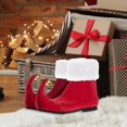 thumbnail image 4 of Lijie Chaussures Elf Rouges Chaussures de Clown Bottes Elf Adorables Accessoires de Costume Elf de Noël 45, 4 of 6