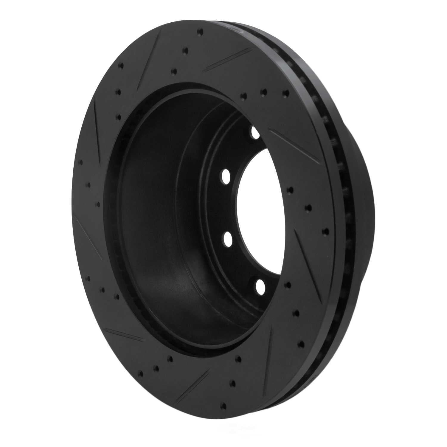 Dynamic Friction Company 633-54227R DFC Brake Rotor - Drilled And Slotted - Black