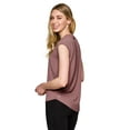 thumbnail image 5 of RBX Active Women's Short Sleeve High Low Soft V-Neck Tee, 5 of 5