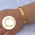 thumbnail image 5 of GKNET Free Engraving Lady Baby ID Name Heart Bracelet Birthday Christmas Gift for Her/-crown, 5 of 9
