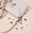 thumbnail image 4 of Alloy 12PCS D Ring for Purse Rivets Insert Buckle 3 Colors Brass Bag Chain Connective Snap Purse Strap Connective Clip for Handbag Pochette Small Pouch Bag Crossbody Purse Making Accessory Alloy, 4 of 5