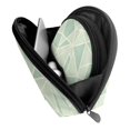 thumbnail image 4 of Portable Bags Clutch Pouch Zipper Smooth Built-In Compartment For Travel Vacation Business Camping Palegreen Geometric Lines_1, 4 of 7
