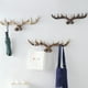 thumbnail image 4 of Wosthever Gancho para abrigo de pared con astas, elegante y duradero, de resina, para función práctica, decorativo Decoración del hogar Oscuro, 4 of 6
