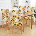 thumbnail image 6 of Sunflower Love Heart Stretch Chair Covers Set of 4 Removable Washable Dining Chair Slipcovers for Kitchen Dining Room Hotel Decor, 6 of 6