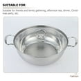 thumbnail image 3 of WEUVEB 1 Set Hot Pot Cooking Bowl Nonstick Stainless Steel For Christmas Party, 3 of 8