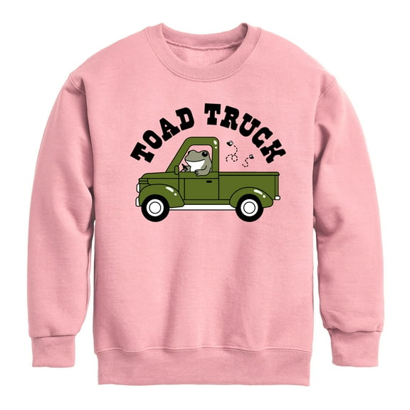 Instant Message - Toad Truck - Toddler & Youth Crewneck Fleece Sweatshirt