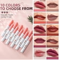 thumbnail image 3 of 10 Colors Lip Tint Stain Set, Lana Matte Lipstick Cigarettes, Tube Cigarette Lipstick, Lip Stain Long Lasting 24 Hours Waterproof Labiales Mate, 3 of 4