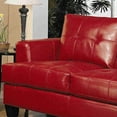 Coaster Company Samuel Bonded Leather Loveseat, Red