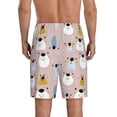 thumbnail image 5 of Cauagu Cute Hand Drawn Bear Print Pajama Bottoms for Men Sleep Pajama Shorts Elastic Waistband Sleep Pajama Short Men's PJ Shorts -XX-Large, 5 of 6