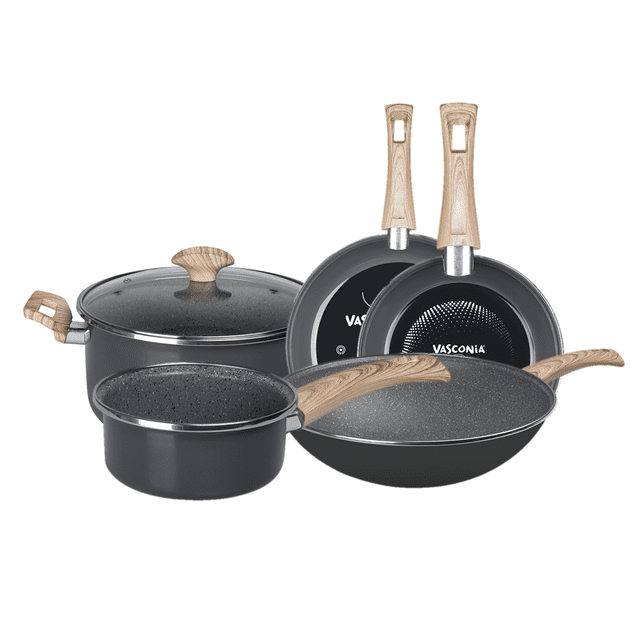 Batería de cocina Vasconia Prime de vitrocerámica antiadherente sin pfoa 6 piezas