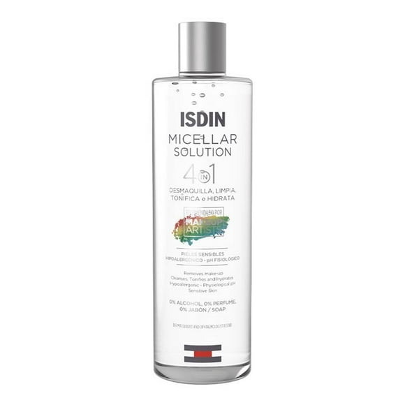 Agua micelar Isdin 4 en 1 desmaquillante 400ml