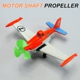 thumbnail image 4 of Uxcell 2mm DC Motor Shaft Propeller, 30mm Fan Shape 3-blade Plastic Round Propeller for DIY Model Airplane Science Education Toys Motor RC Boat Micro (Green, Pack of 30), 4 of 5