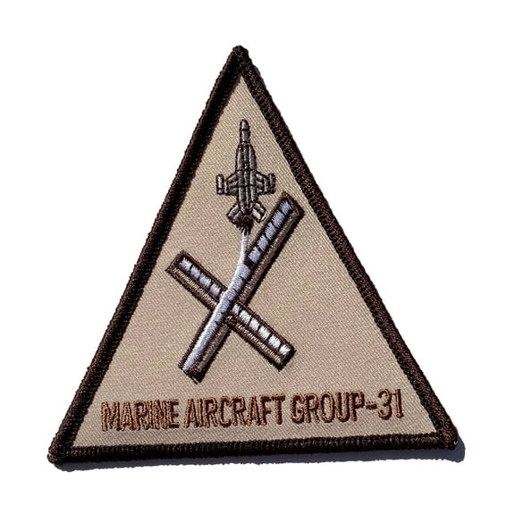 Marine Air Group 31 MAG-31 (Tan) Patch- Plastic Backing
