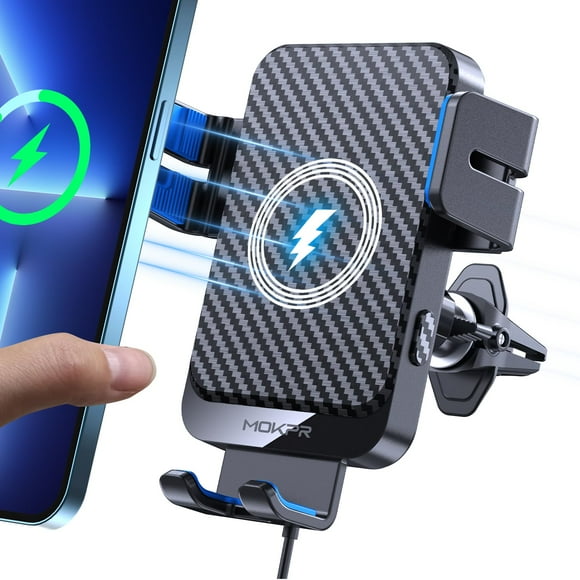 Cargador de coche inalámbrico MOKPR Fast Charging Air Vent Blue