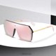 thumbnail image 5 of Gafas de sol clásicas siamesas de una pieza Bonito diseño retro elegante sin montura para mujeres y hombres Ormromra HMJM367-1, 5 of 5