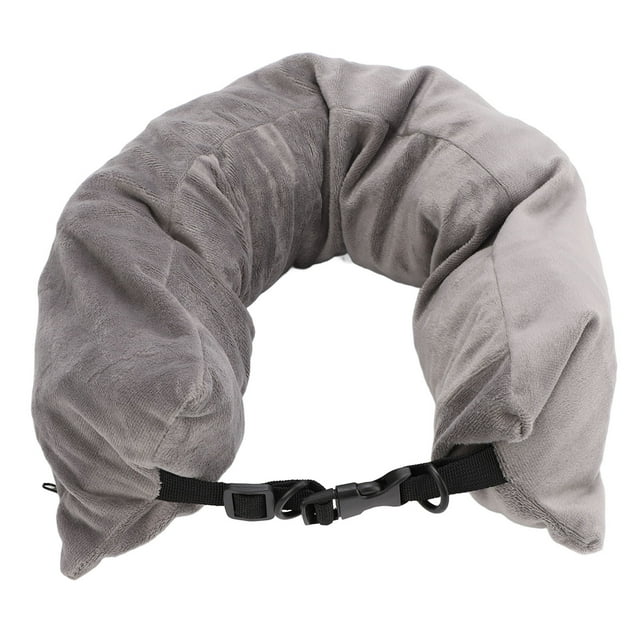 Fillable Travel Pillow Soft Polyester Stuffable Neck Pillow with Storage Bag for Weekend Trips Camping Hiking
