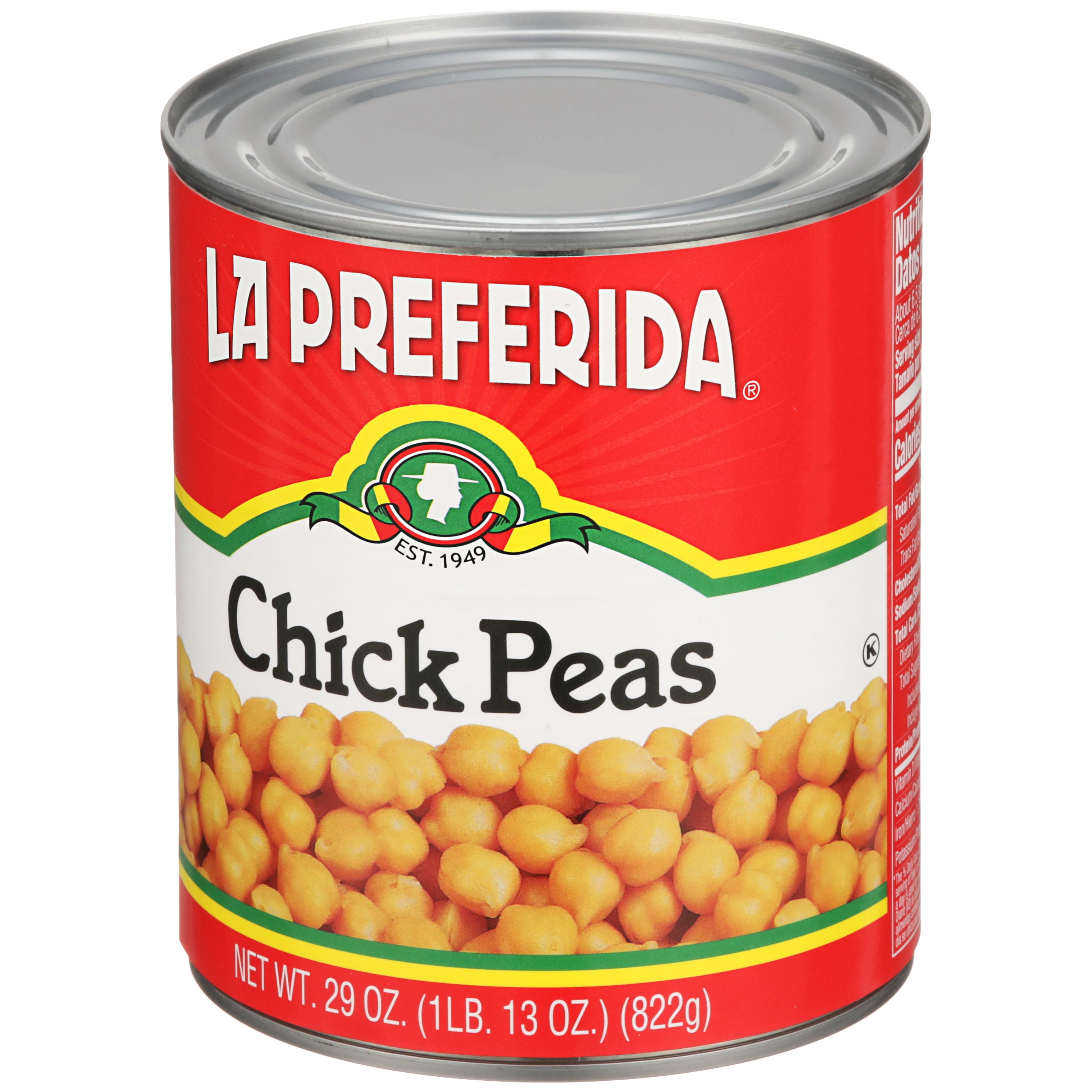 La Preferida Garbanzos, Canned Vegetables, 29 oz