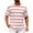 #Brown, variant on Men's Short Sleeve Crewneck T-Shirts,Striped Color Block Stretch,Casual Basic Summer Beach Tees,Black,L
