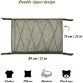 thumbnail image 4 of Car Storage Net Interior Hanging Storage Bag Car Organizer with Drawstring, Car Holder, 4 of 5
