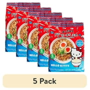 (5 pack) A-Sha Hello Kitty Mandarin Noodles Supercute Soy Sauce