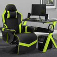 thumbnail image 5 of BEZT Massage Gaming Chair with Bluetooth Speakers,Ergonomic Computer Recliner Gaming Chair w/Adjustable Backrest Footrest High Back Pillow,Green, 5 of 5