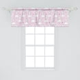 thumbnail image 2 of Ambesonne Ballerina Window Valance, Dancer Girl Crown, 54" X 18", Pale Pink Grey White, 2 of 3