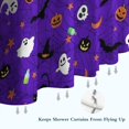 thumbnail image 6 of Halloween Purple Spider Web Pattern Shower Curtain 72"x72" ,Bathroom Decorative Shower Curtains Set with 12 Hooks,Modern Waterproof Washable Shower Curtain, 6 of 6