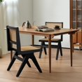 thumbnail image 3 of KithKasa Black Modern Dining Chairs Set of 4 Kitchen Chairs Armless, Sillas de Comedor Modernas, 3 of 6