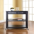 thumbnail image 5 of Crosley Black Granite Top Kitchen Prep Cart-Color:Black, 5 of 5