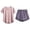 Dark Purple, variant on Shorts Sets Women 2 Piece Side Split Half Sleeve Oversized Shirt and Biker Short Set Athleisure Running Shorts Sets