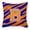 Letter B, variant on Carolines Treasures CJ1023-BPW1414 Letter B Initial Tiger Stripe - Blue Orange Fabric Decorative Pillow, 14Hx14W,