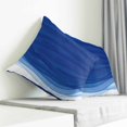thumbnail image 3 of Ombre Blue Waves Pillow Covers 18x18 Inch Decorative Throw Pillow Cover, Abstract Art Gradient Modern Sofa Pillowcases Accent Cushion Case Home Decor Bedroom Living Room, 3 of 6