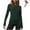 *Army Green, variant on Women's Long Sleeves Knitted Tops,Ladies Lightweight Base Layer,High Collar Undershirts For Women,Pink,Size S