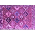 thumbnail image 1 of Ahgly Company Indoor Rectangle Persian Purple Traditional Area Rugs, 4' x 6', 1 of 4