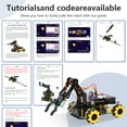 thumbnail image 6 of ACEBOTT Smart Robot Arm Car Kit 4WD Remote Control Car Compatible with Arduino IDE Electronic Programming Project STEM Education Science Coding Kit, 6 of 11