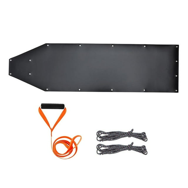 Ensemble de Traîneau pour Cerf Transporteur Polyvalent avec Tracteur Costume de Traîne-Cerf Noir
