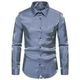 thumbnail image 2 of cllios Dress Shirt for Men Slim Fit Long Sleeve Work T-Shirt Casual Button Down Shirts Regular Fit Wrinkle Free Formal Oxford Shirts Elegant Business Party Shirt Blouse, 2 of 9
