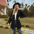 thumbnail image 3 of Casual Longline Cardigan For Women Fall Loose Open Front Long Sleeve Outerwear, 3 of 5