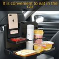 thumbnail image 1 of Mesa de comedor con respaldo para silla de coche, plato de cena multifuncional para niños, estante para bebidas para coche, soporte plegable, mesa de ordenador para coche., 1 of 5