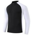 thumbnail image 5 of Men's Performance Long Sleeve T-Shirt Active Athletic Workout Top Breathable Comfortable Fitness Shirt for Running Training Outdoor Sports Mens Work Shirts Summer Basic Tee Shirts, 5 of 6