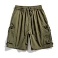 thumbnail image 5 of IhhxPro Men's Outdoor Cargo Shorts with Elastic Waist and Multi-Pockets Men Work Casual Hiking Cotton Relaxed Fit Summer M-2XL, 5 of 9