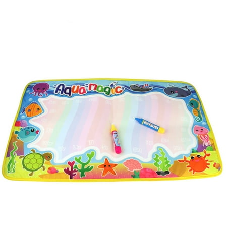 JOYFEEL Clearance 2019 Ocean Animal Edge Colorful Painting Area Magic Water Canvas Graffiti Mat Toys Best Toy Gifts for Children (The Best Water To Drink 2019)